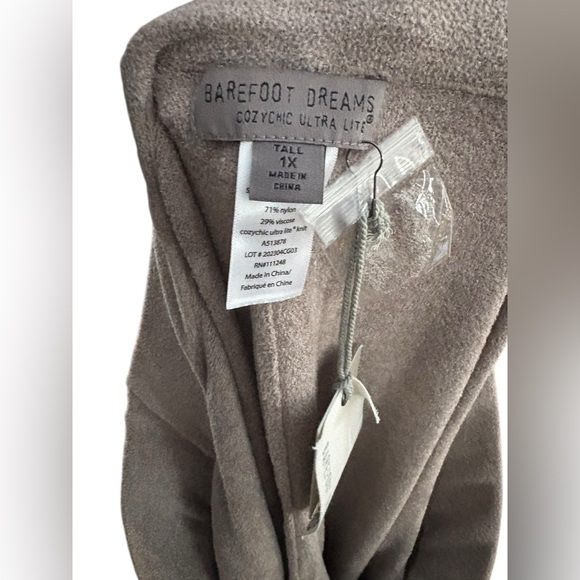 BAREFOOT DREAMS COZYCHIC ULTRA LITE RIBBED TUNNEL JOGGER SIZE 1X TALL - Picture 7 of 9